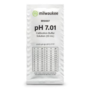 Milwaukee M10007B pH 7.01 Kalibrasyon Çözeltisi (20 ml) – Tek Kullanımlık pH Tamponu